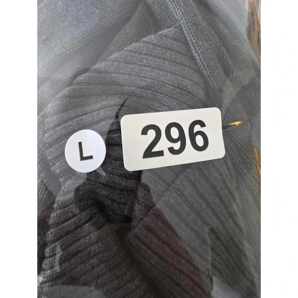 White House Black Market Women's‎ Open Front Heather Gray Knit Cardigan L